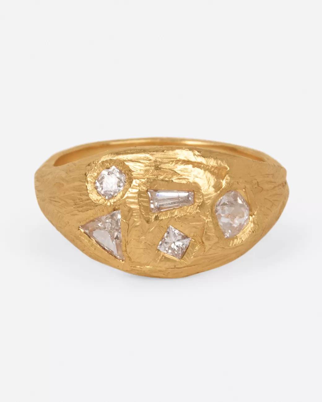 Contemporary>PAGE SARGISSON Melee Diamond Signet Ring