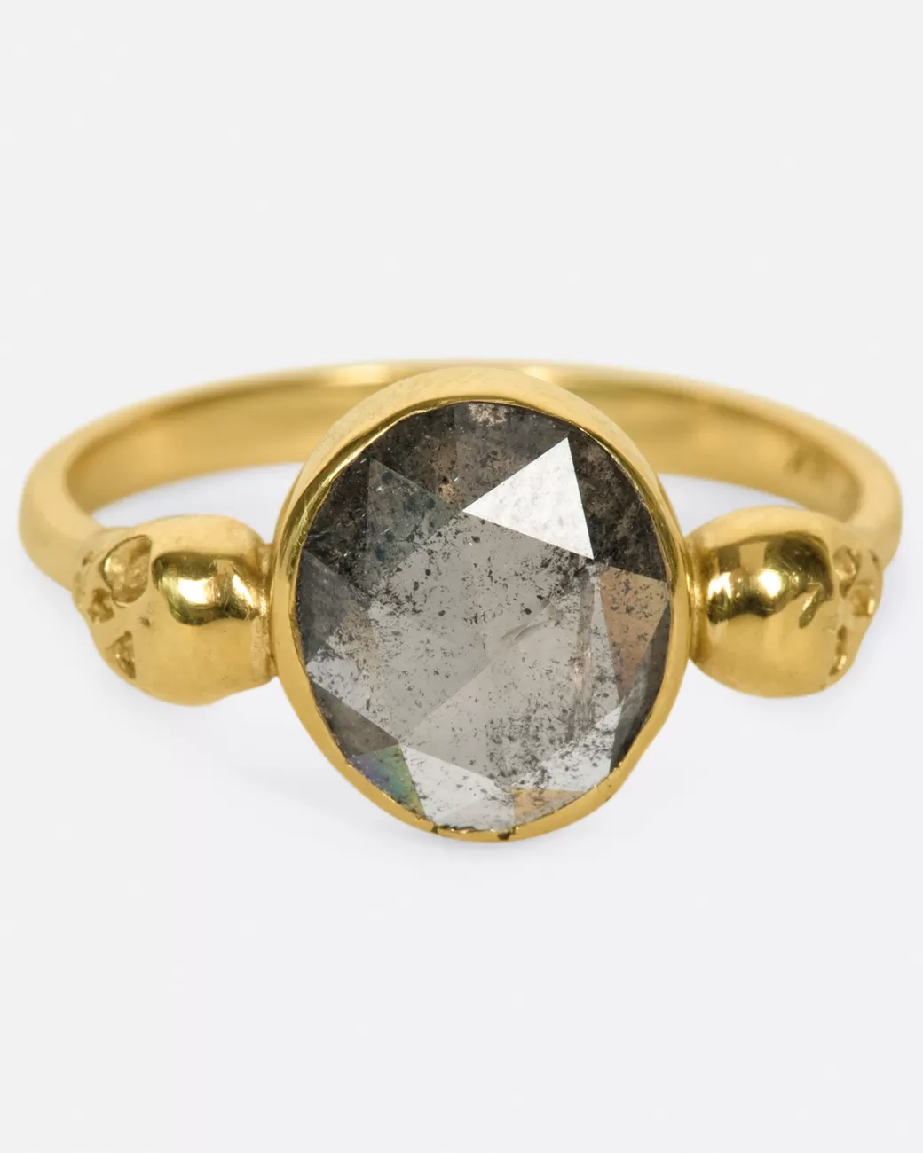 Engagement>MARGARET CROSS Memento Mori Oval Diamond Ring