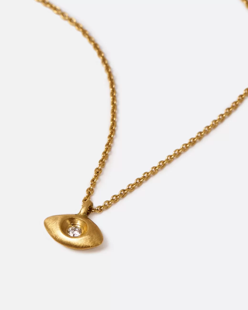 Contemporary>MARIAN MAURER Micro Evil Eye Necklace