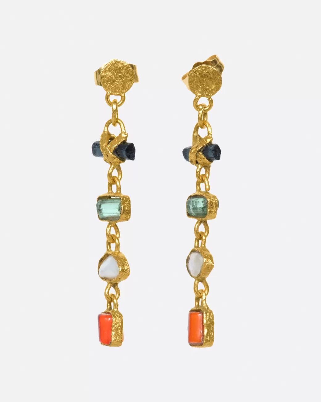 Contemporary>LOU ZELDIS Mixed Quad Drop Studs