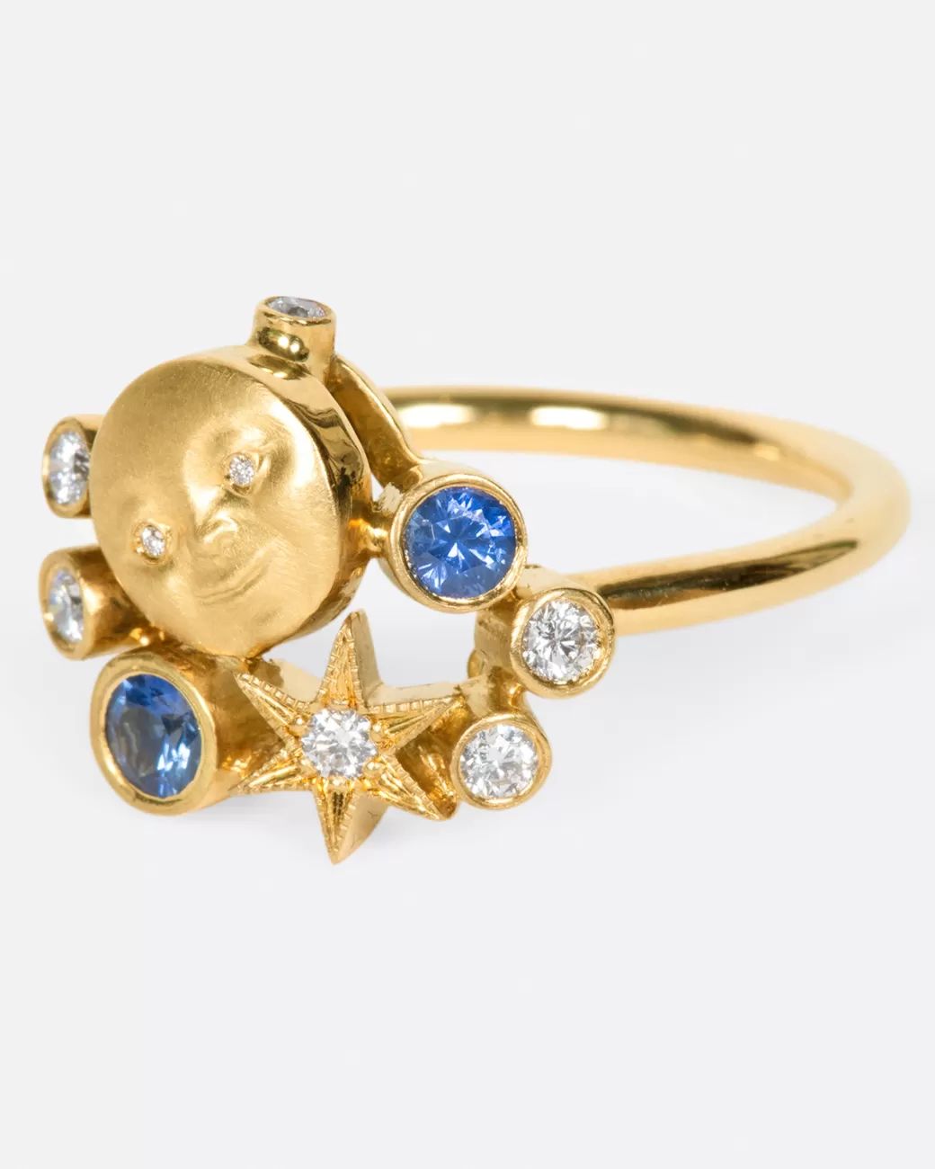 Contemporary>ANTHONY LENT Moonface Nebula Ring