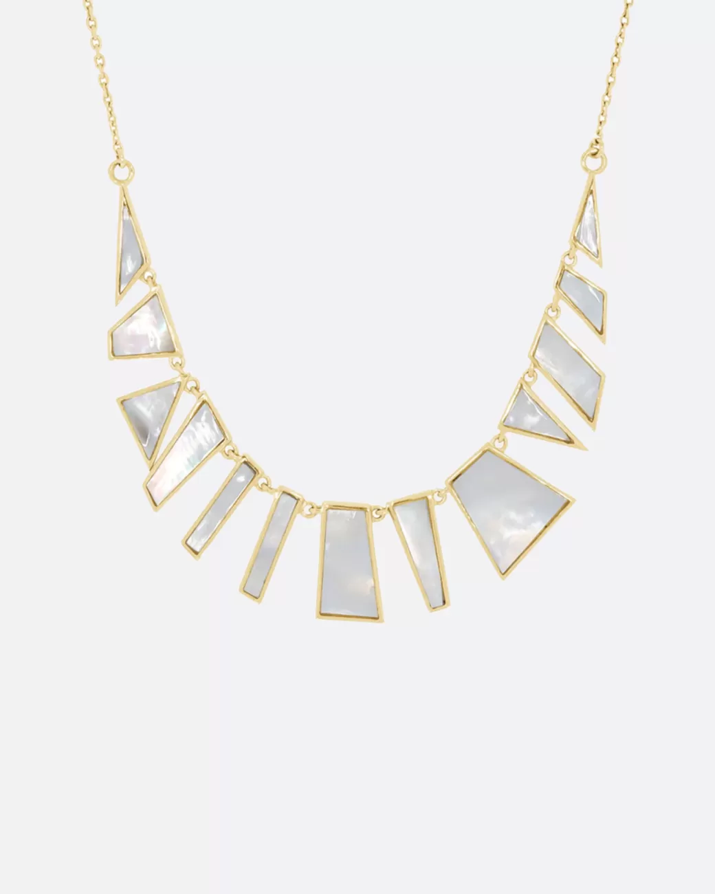 Contemporary>METIER BY TOMFOOLERY Mother Of Pearl Tesserae Necklace