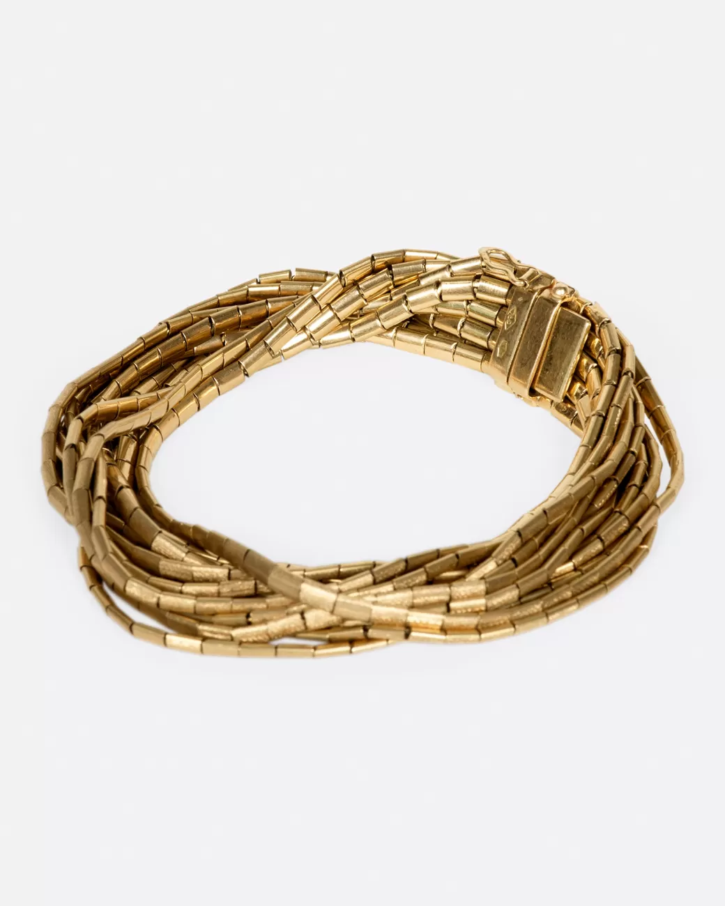 Vintage>Love Adorned Vintage Multi Strand Gold Bracelet