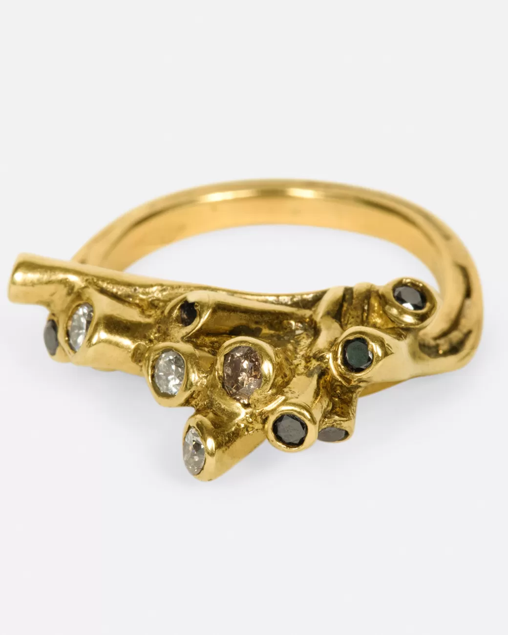 Contemporary>KIKA ALVARENGA Multicolor Diamond Pinos Ring