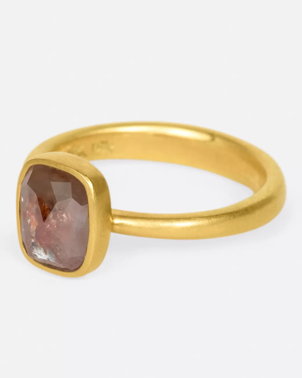 Contemporary>LOLA BROOKS Natural Rust Colored Diamond Ring