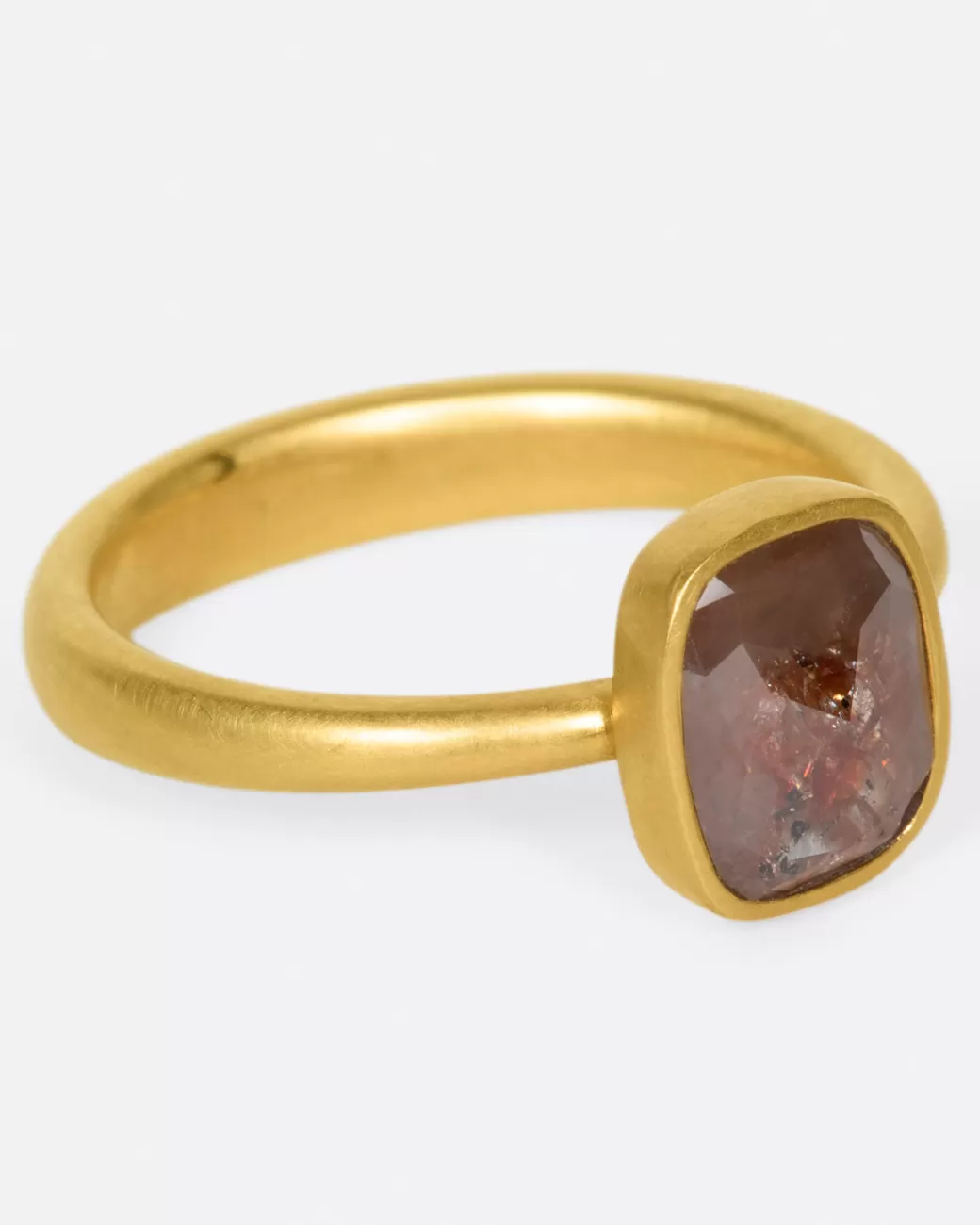 Contemporary>LOLA BROOKS Natural Rust Colored Diamond Ring