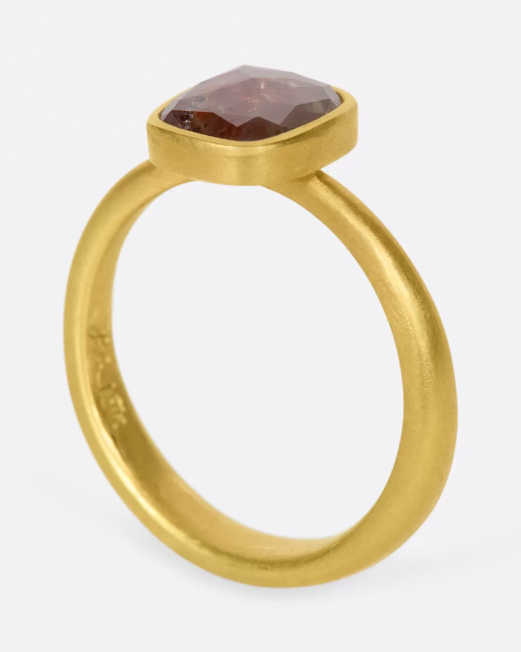 Contemporary>LOLA BROOKS Natural Rust Colored Diamond Ring