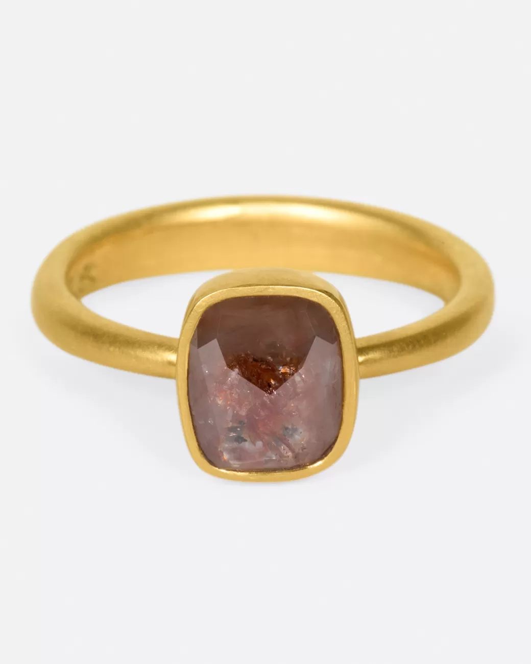 Contemporary>LOLA BROOKS Natural Rust Colored Diamond Ring