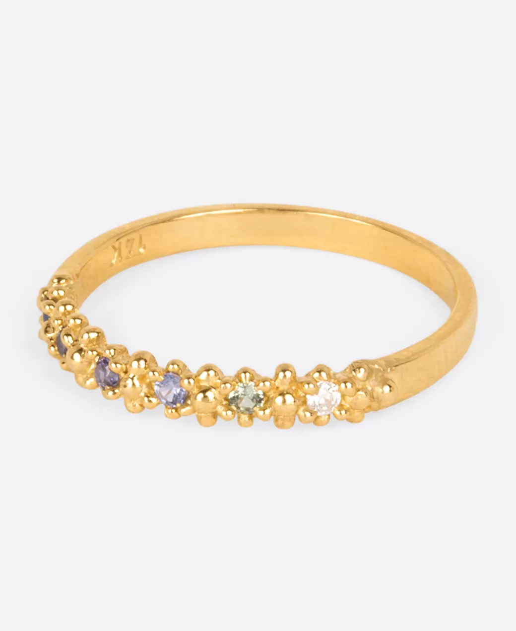 Contemporary>RUTA REIFEN Ombre Sapphire Textured Band