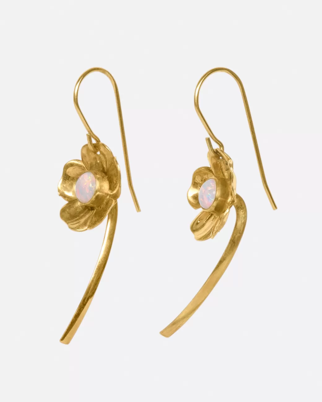 Vintage>Love Adorned Vintage Opal Flower Drop Earrings