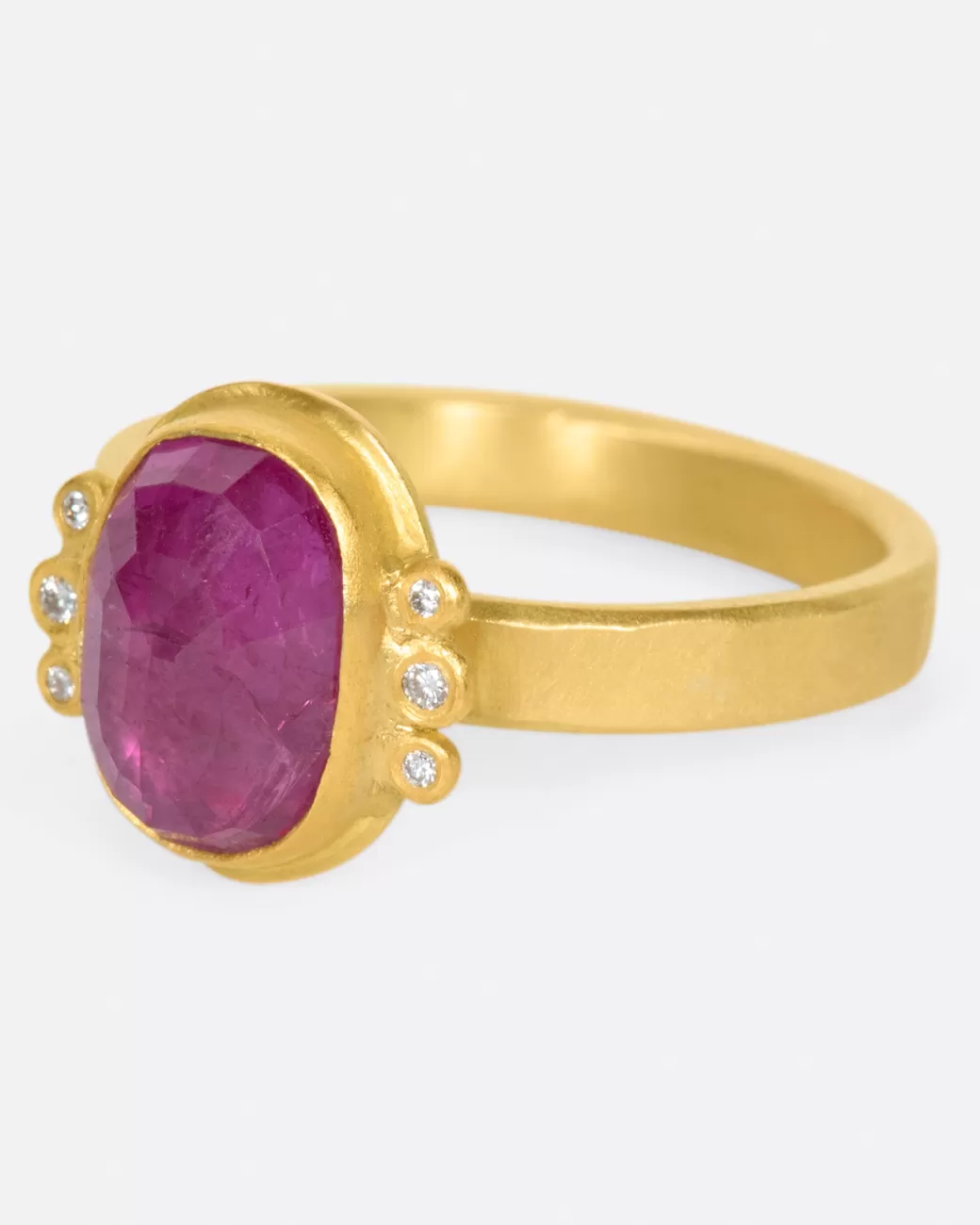 Contemporary>ANANDA KHALSA Oval Ruby Ring