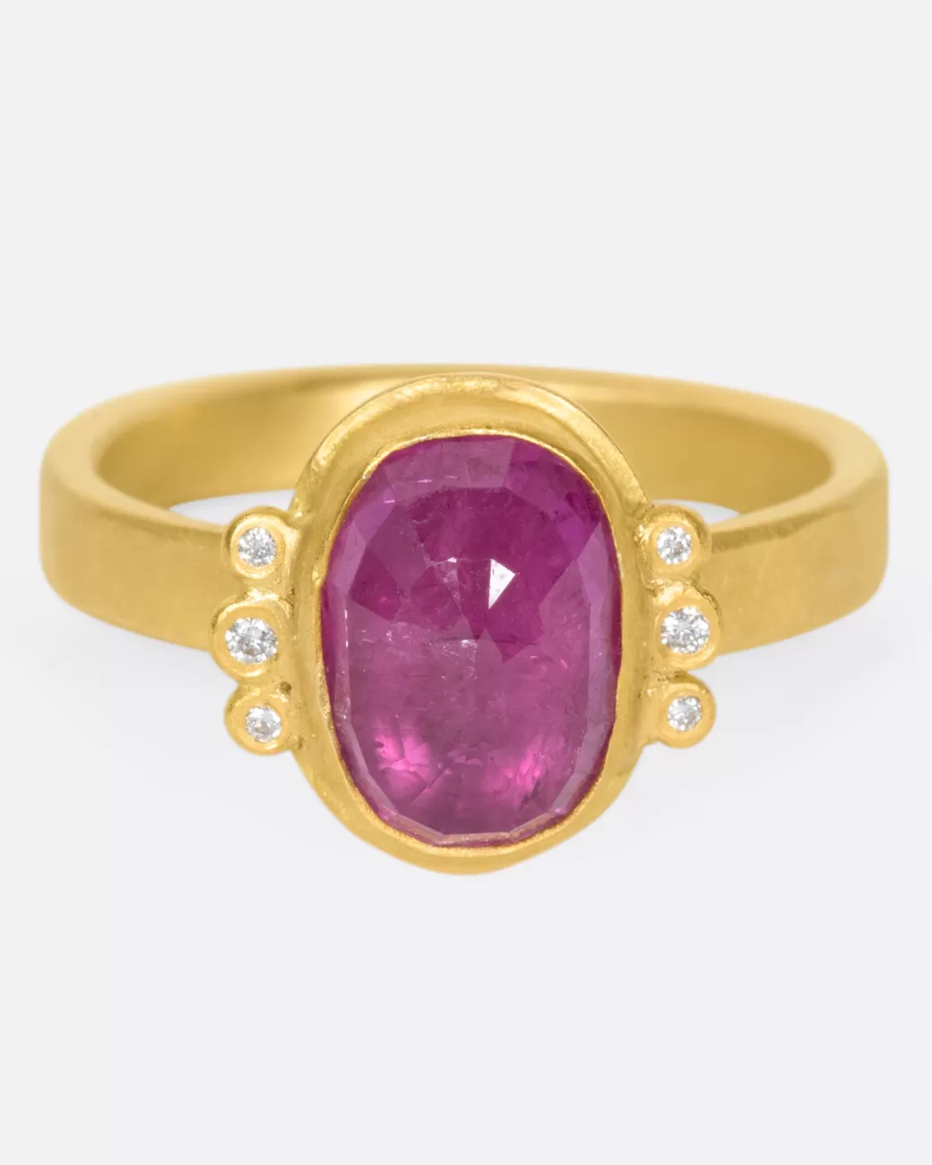 Contemporary>ANANDA KHALSA Oval Ruby Ring