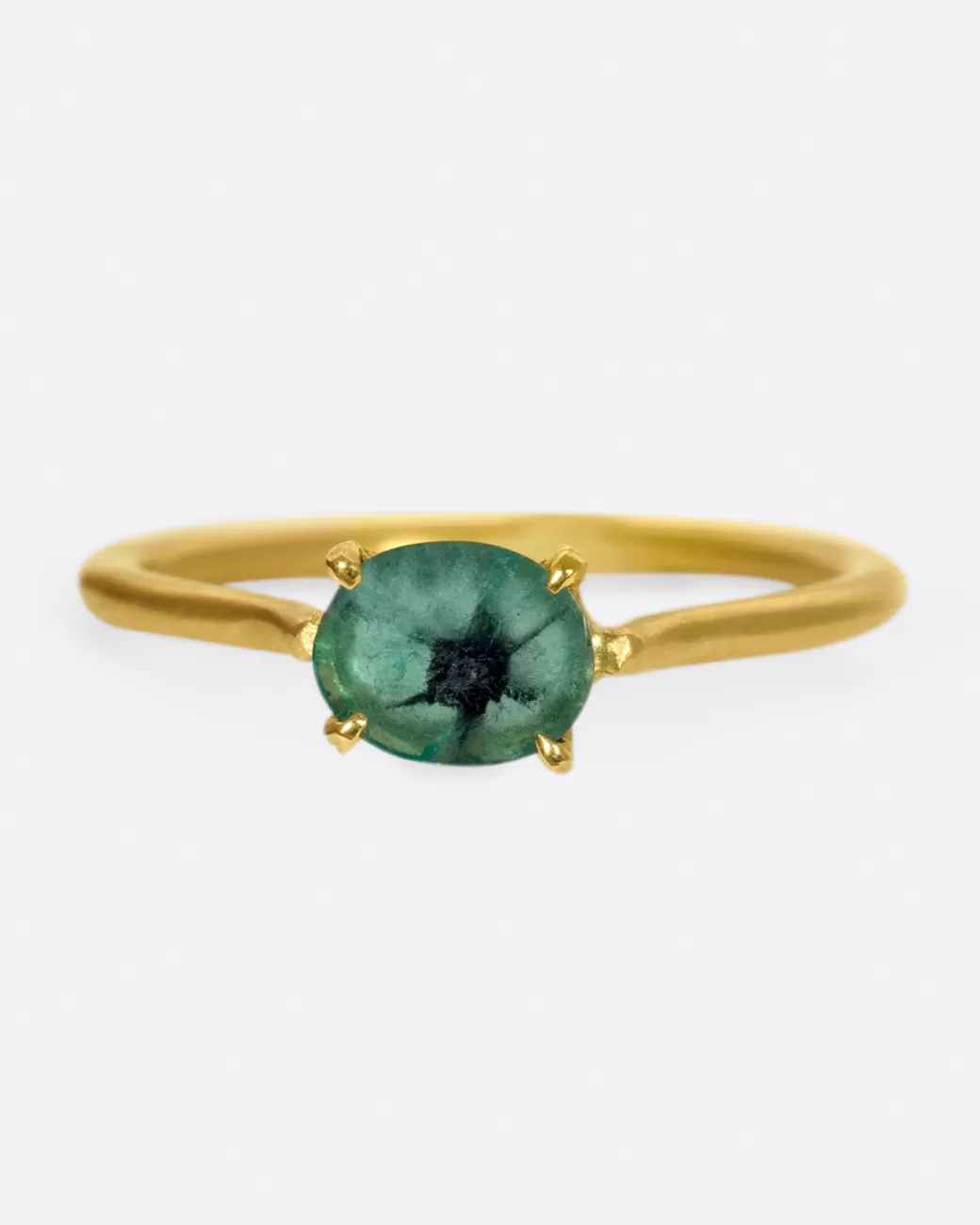 Contemporary>MONAKA Oval Trapiche Emerald Ring