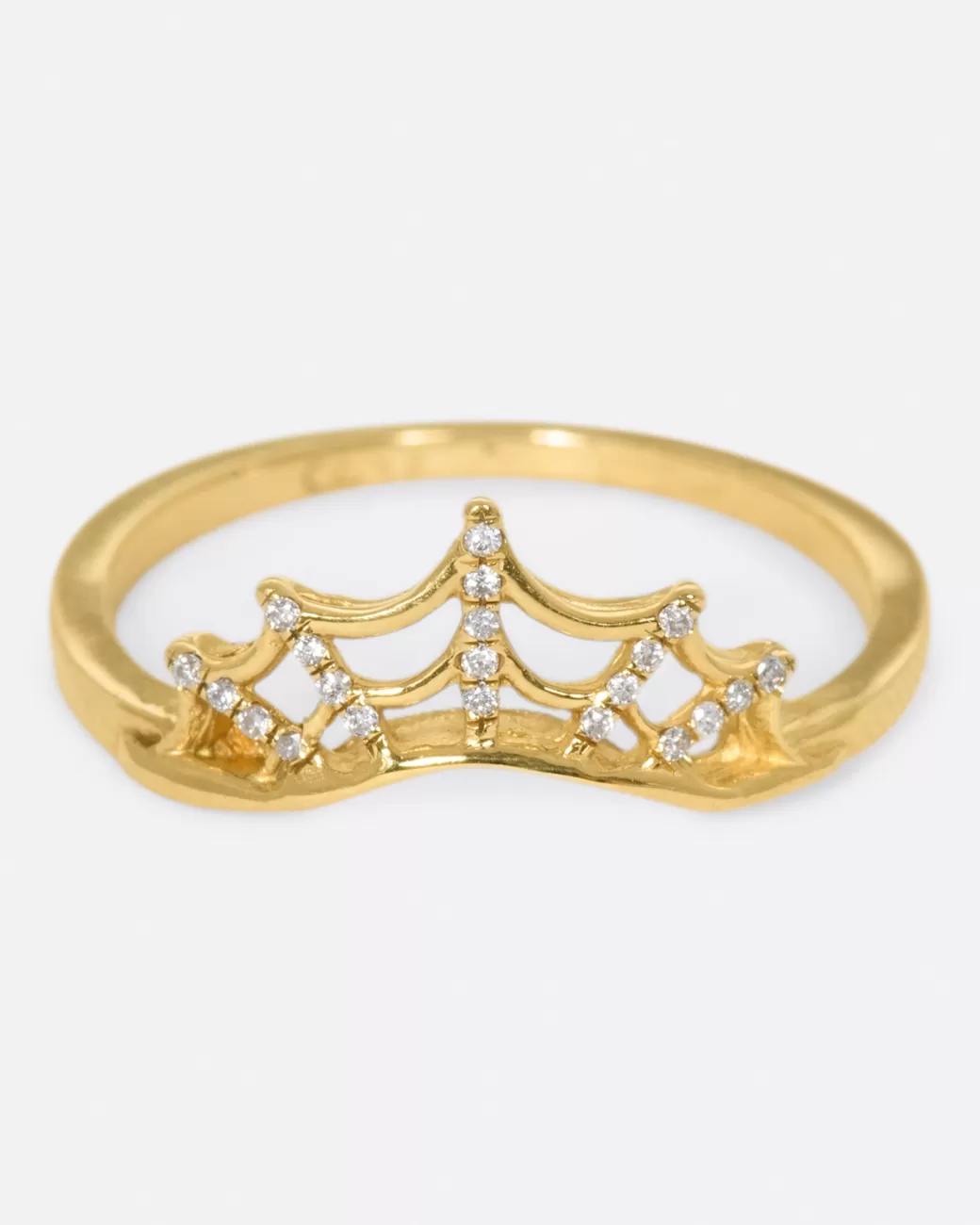 Contemporary>MARGARET CROSS Pave Spider Web Ring