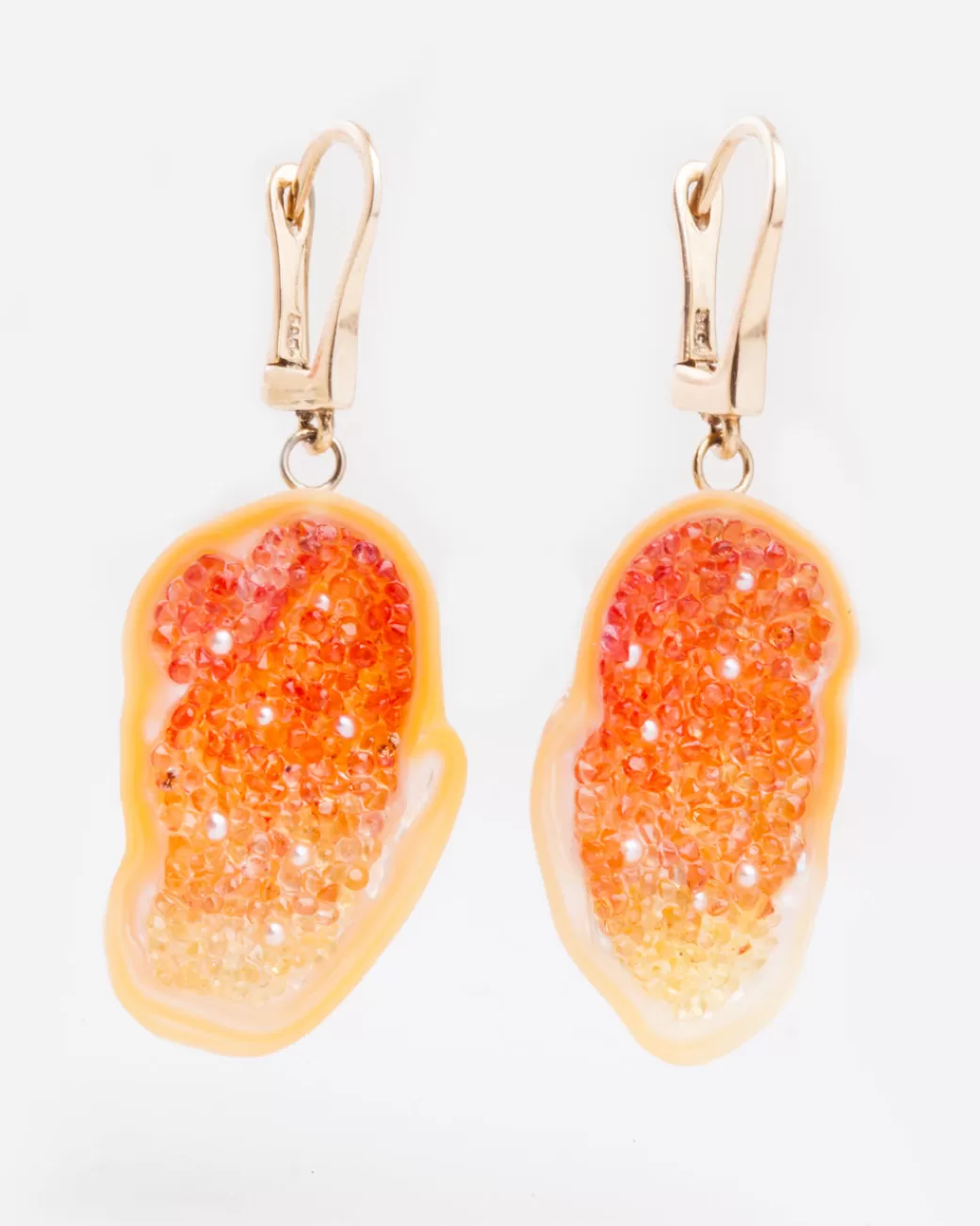 Contemporary>LITTLE H Pearl Geode Earrings