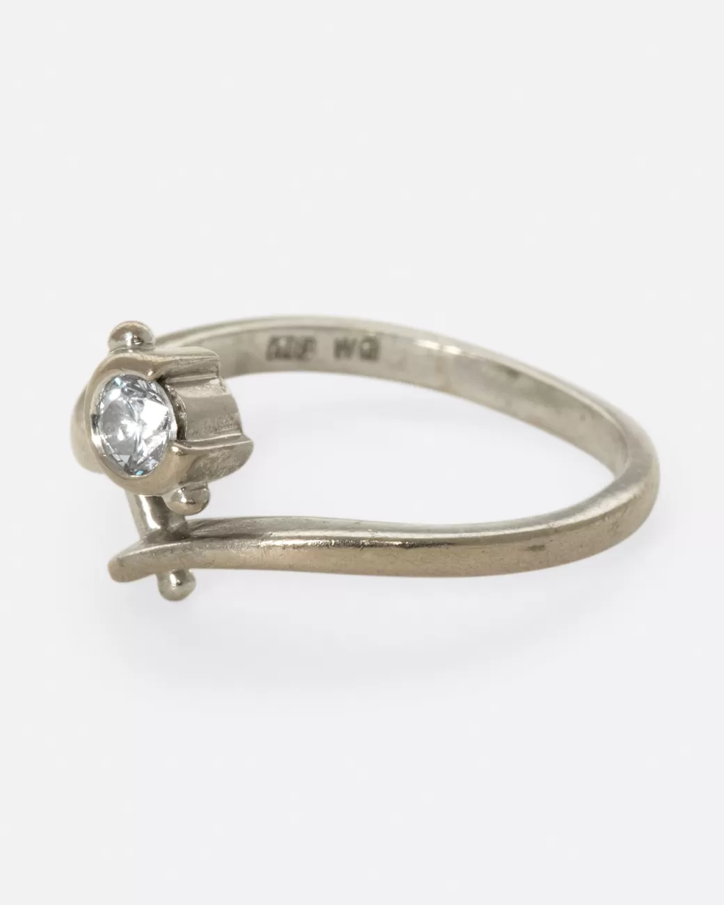 Vintage>Love Adorned Vintage Pierced Diamond Wrap Ring