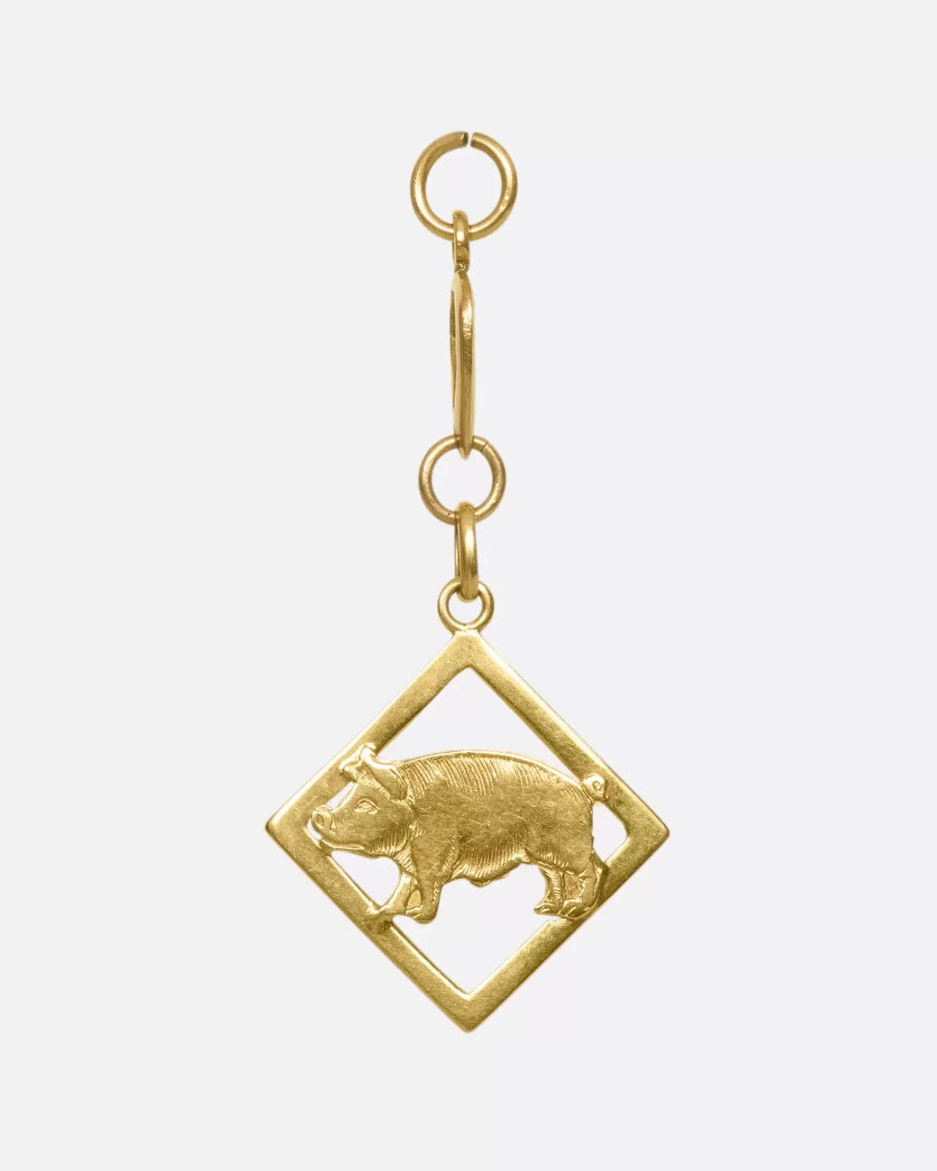 Vintage>Love Adorned Vintage Pig Pendant