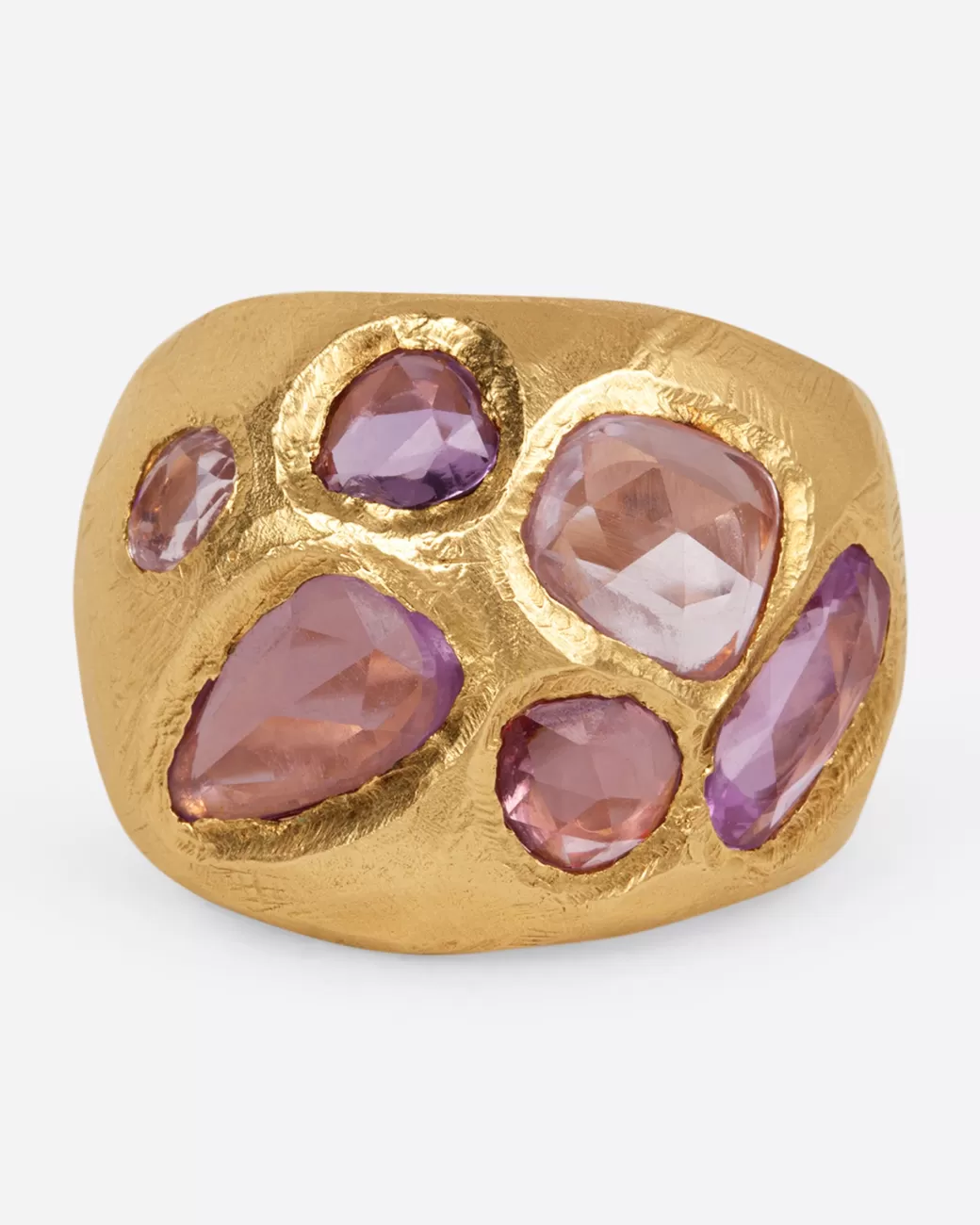 Contemporary>PAGE SARGISSON Pink Sapphire Cocktail Ring