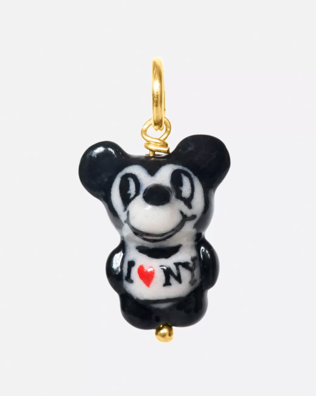 Charms>OKSCHARMS Porcelain New York Rat Charm