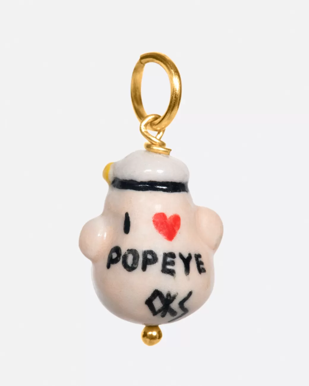 Charms>OKSCHARMS Porcelain Popeye Charm