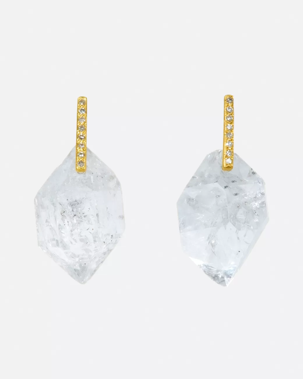 Contemporary>MONAKA Quartz Crystal Drop Earrings