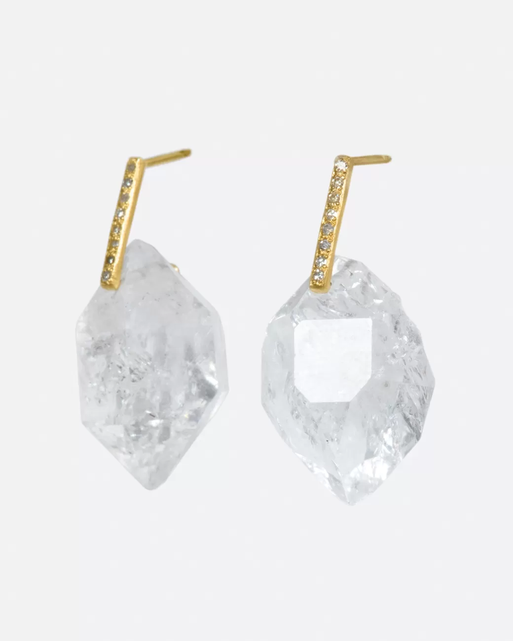 Contemporary>MONAKA Quartz Crystal Drop Earrings