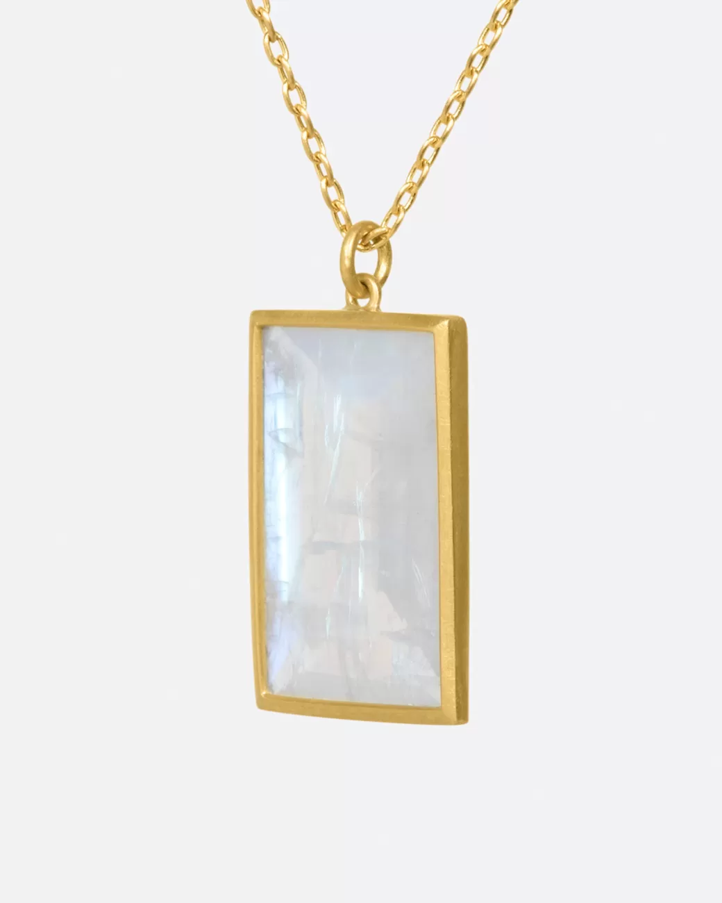 Contemporary>LOLA BROOKS Rectangular Moonstone Necklace