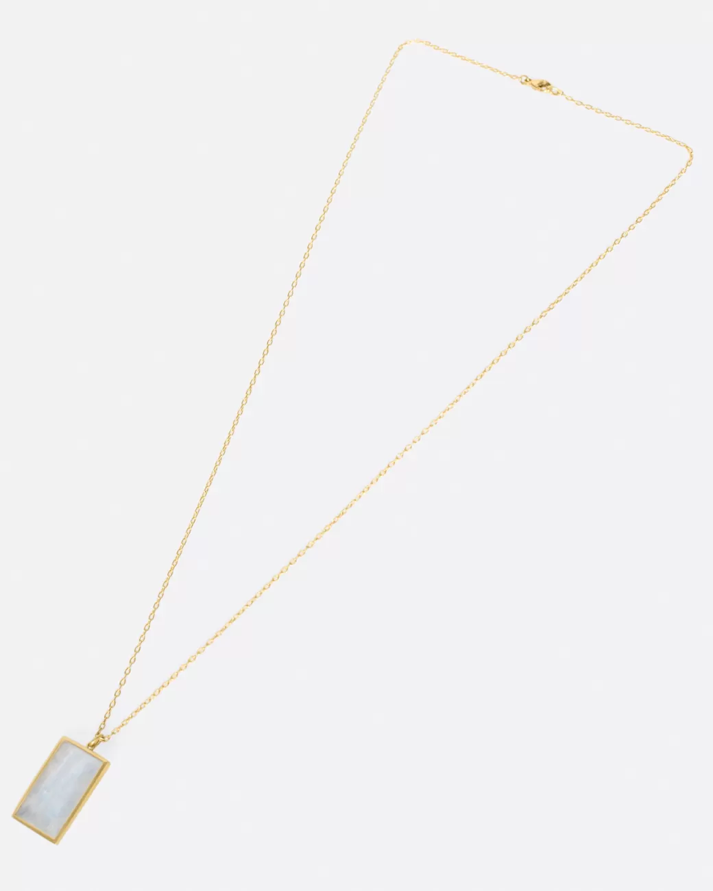 Contemporary>LOLA BROOKS Rectangular Moonstone Necklace