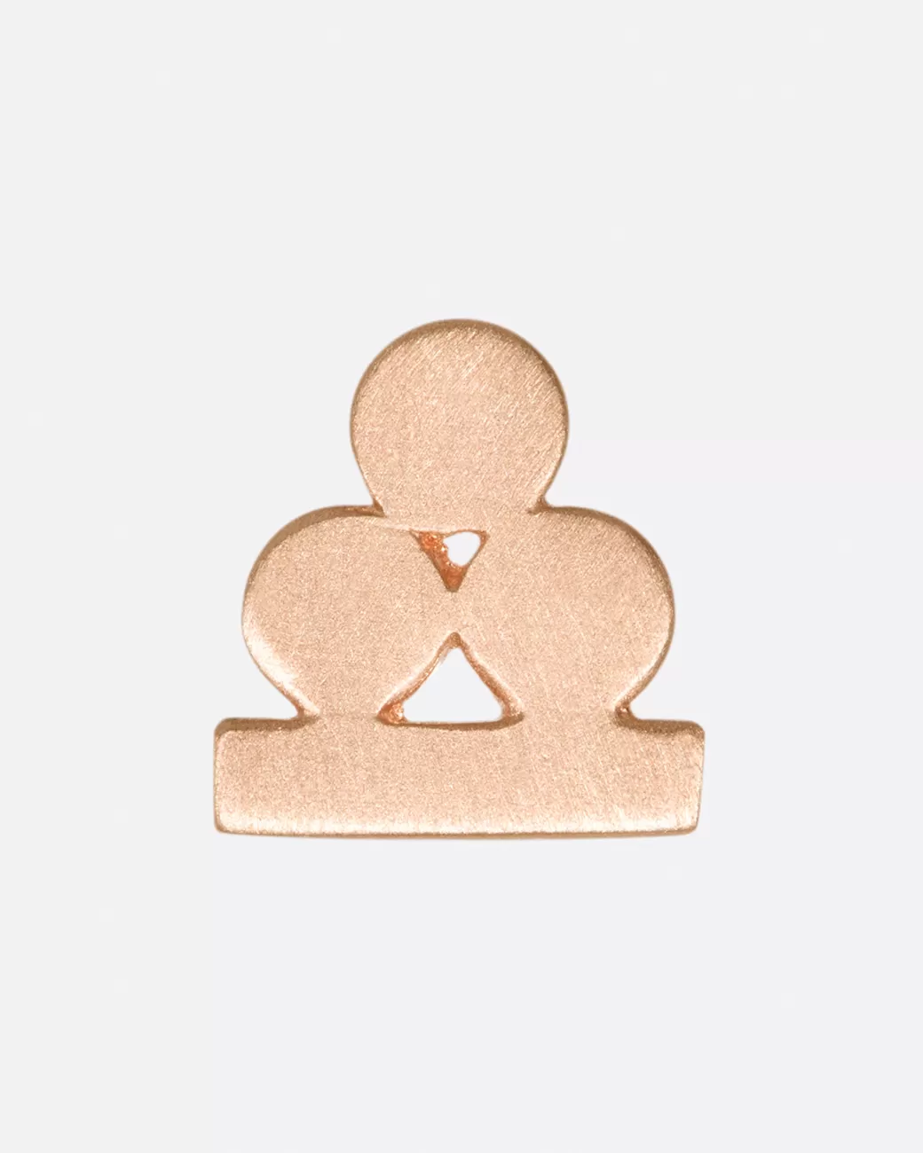 Contemporary>LORI LEVEN Rose Gold Balanced Circles Stud