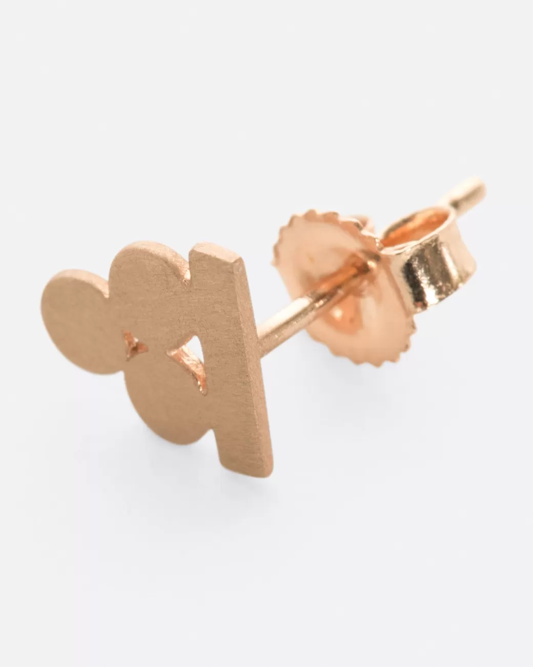 Contemporary>LORI LEVEN Rose Gold Balanced Circles Stud