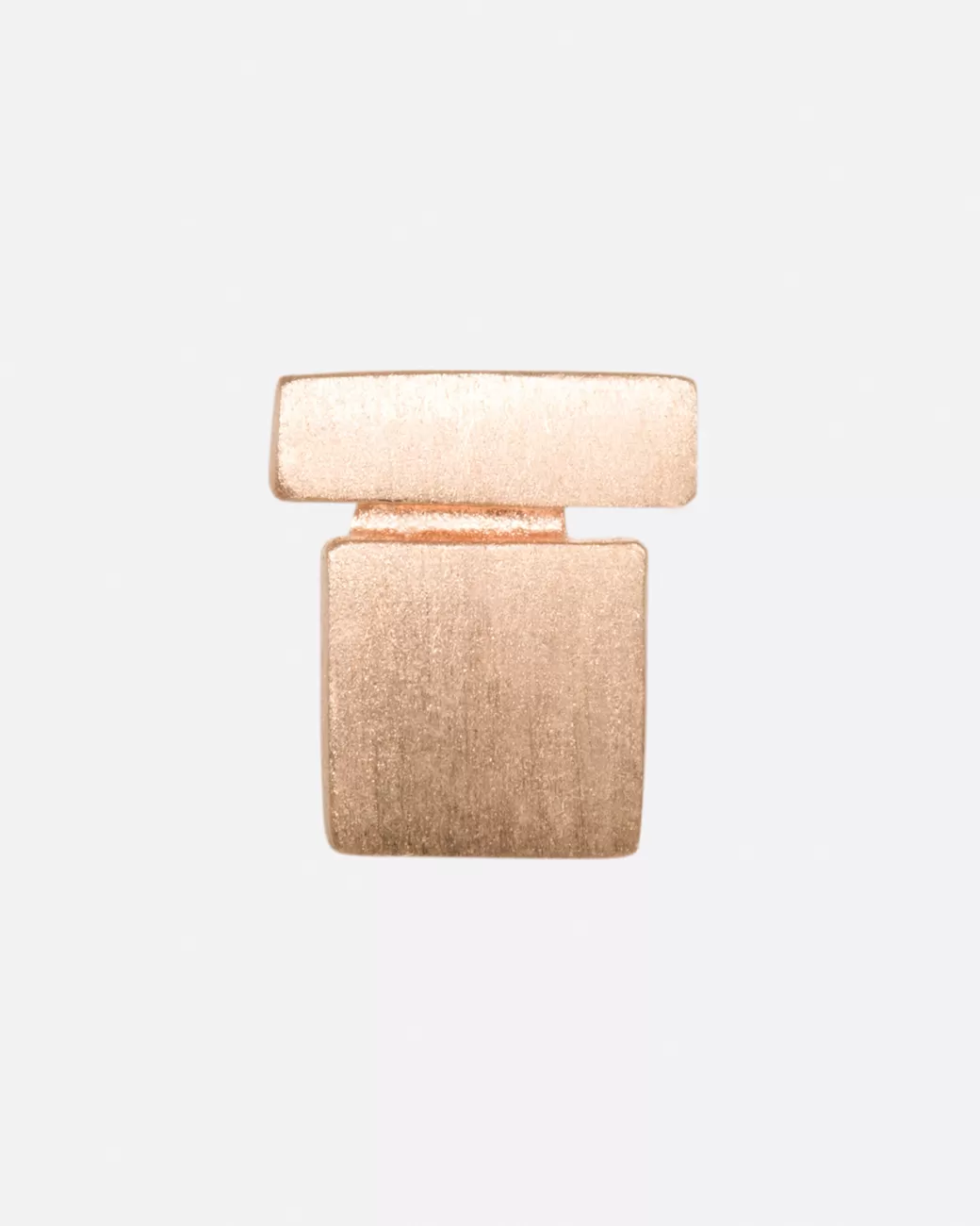 Contemporary>LORI LEVEN Rose Gold Square On A Bar Stud