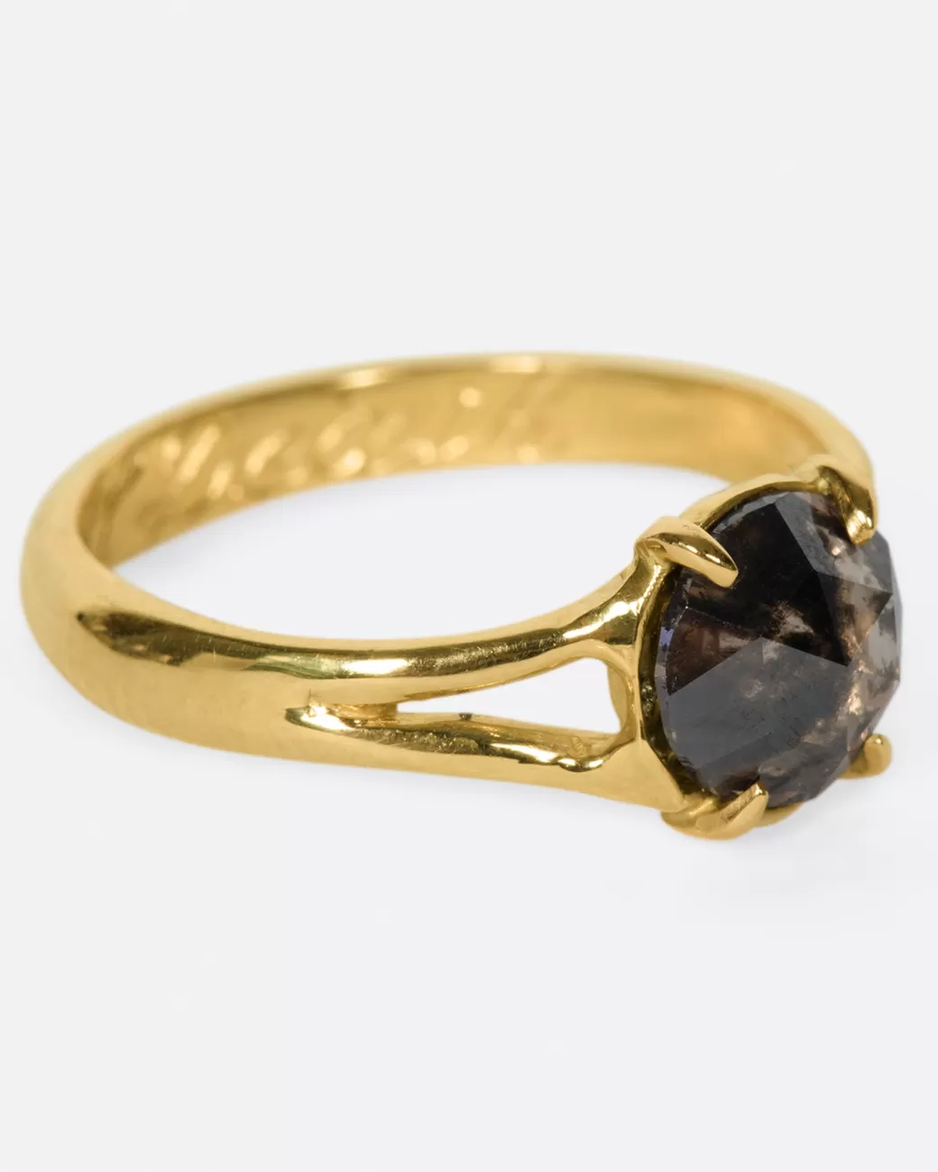 Contemporary>MARGARET CROSS Rustic Diamond 'Till Death Ring