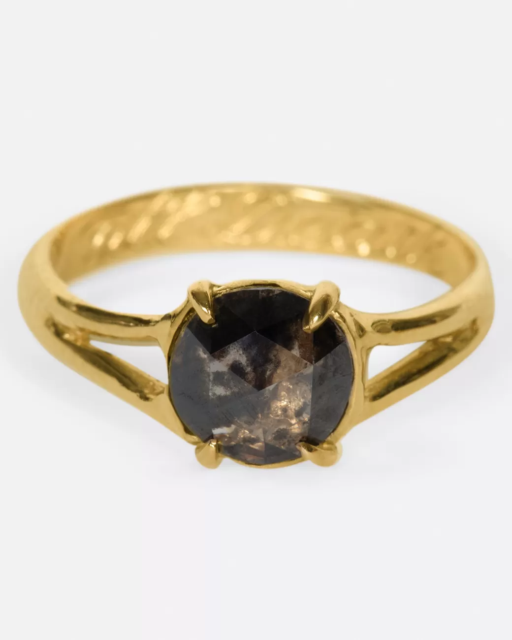 Contemporary>MARGARET CROSS Rustic Diamond 'Till Death Ring