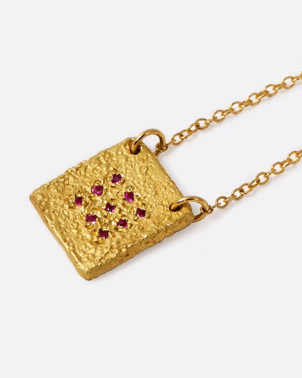 Contemporary>AILI Sapphire & Ruby Rose Necklace