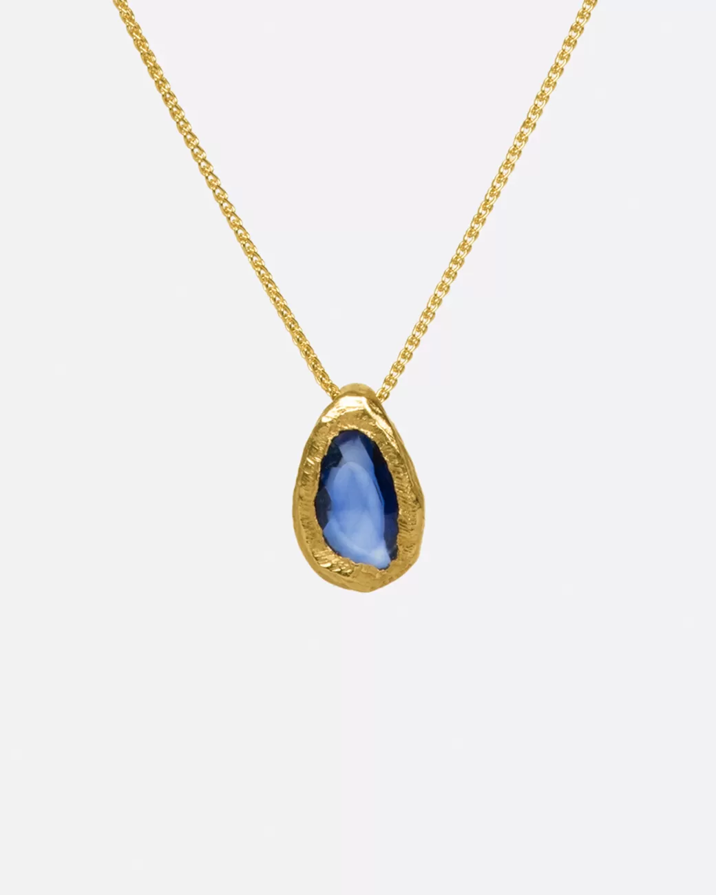 Contemporary>PAGE SARGISSON Sapphire Solitaire Necklace