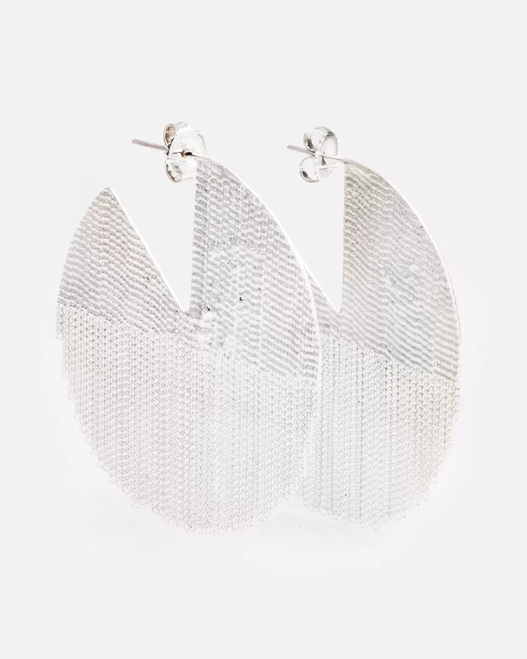 Contemporary>HANNAH KEEFE Silver Pie Earrings