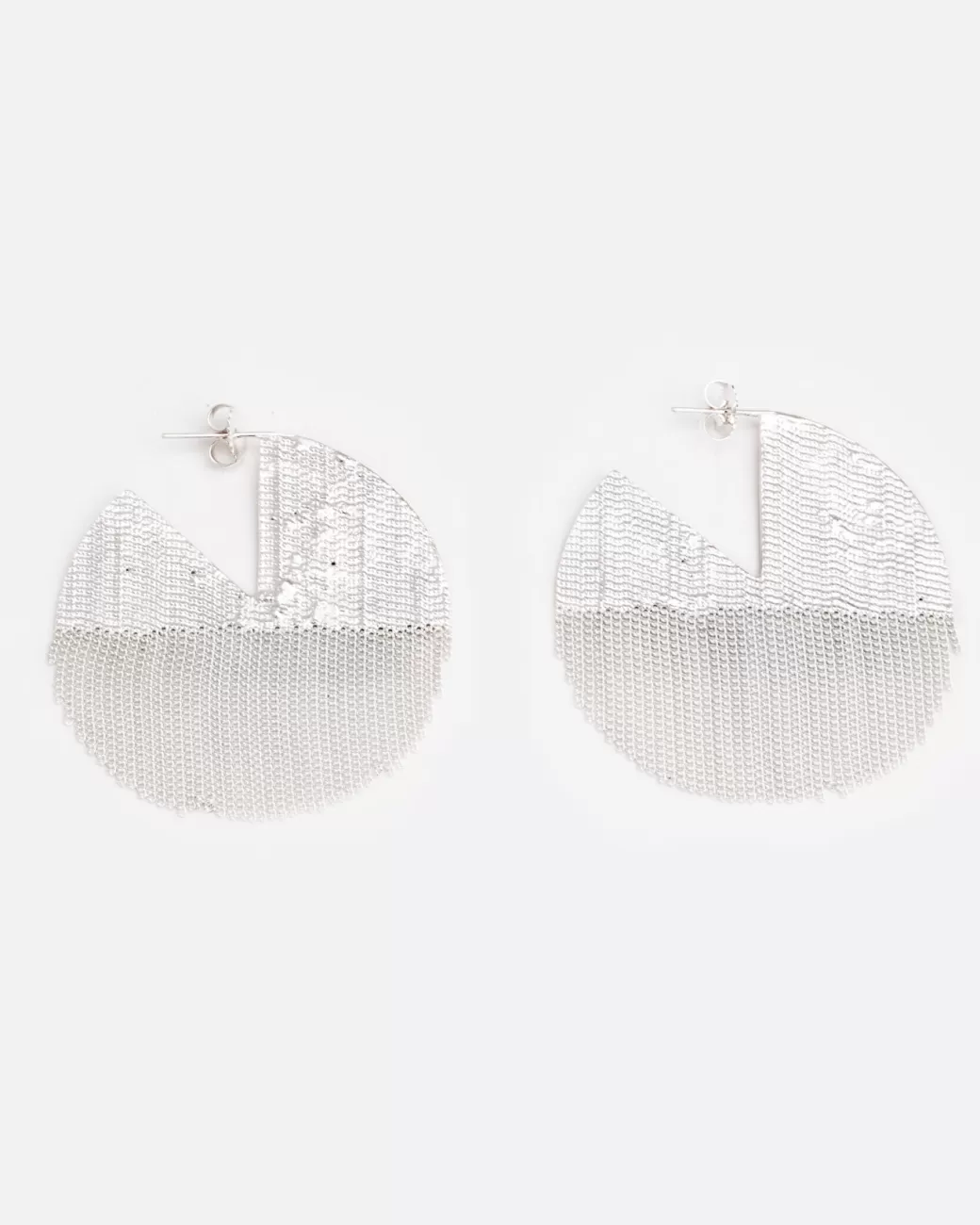 Contemporary>HANNAH KEEFE Silver Pie Earrings