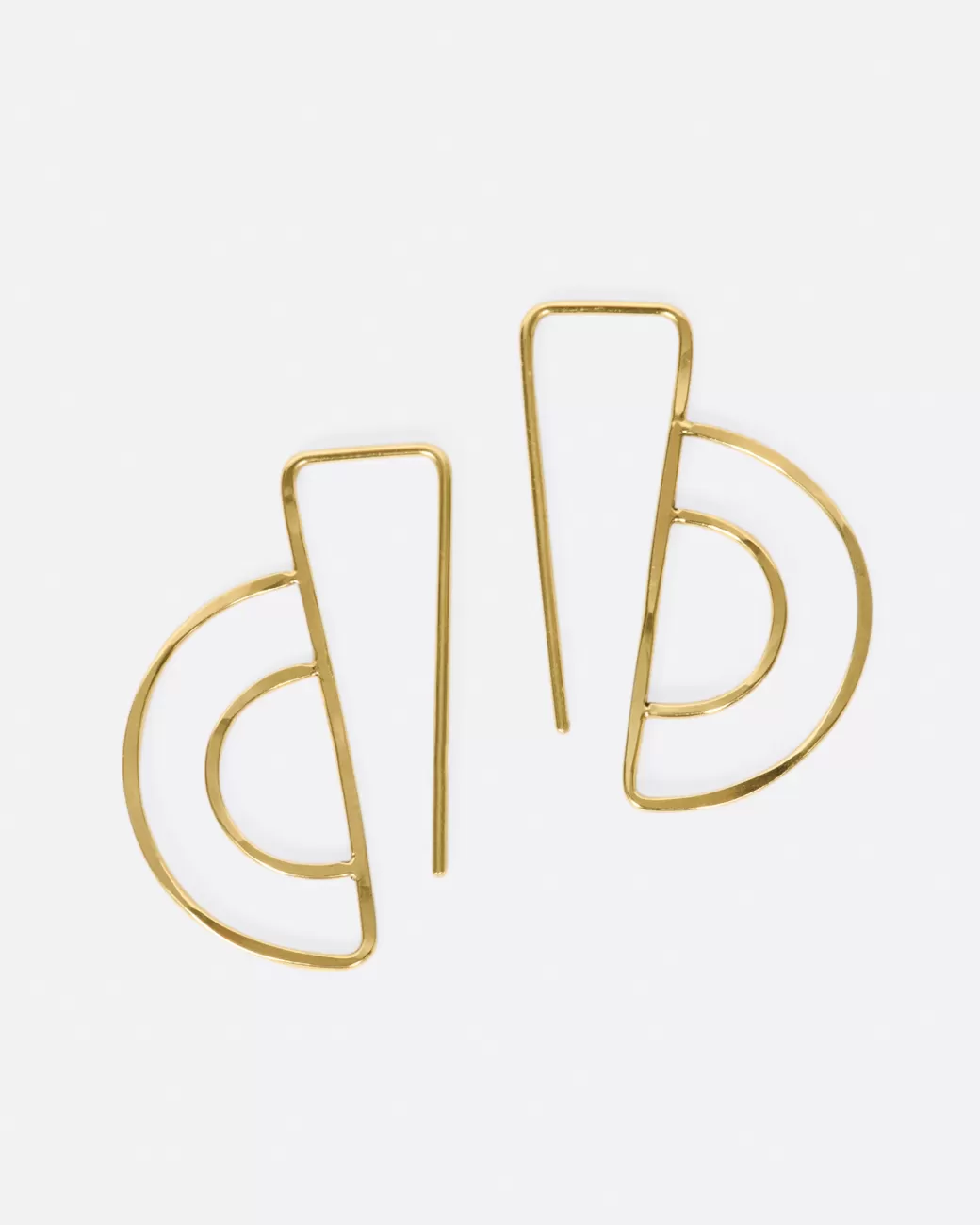 Contemporary>CHRISTINE FAIL Small Parallel Hook Earrings