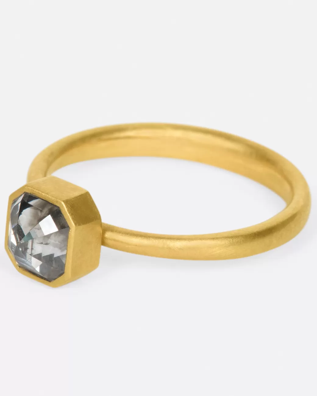 Contemporary>LOLA BROOKS Smoky Octagonal Diamond Ring