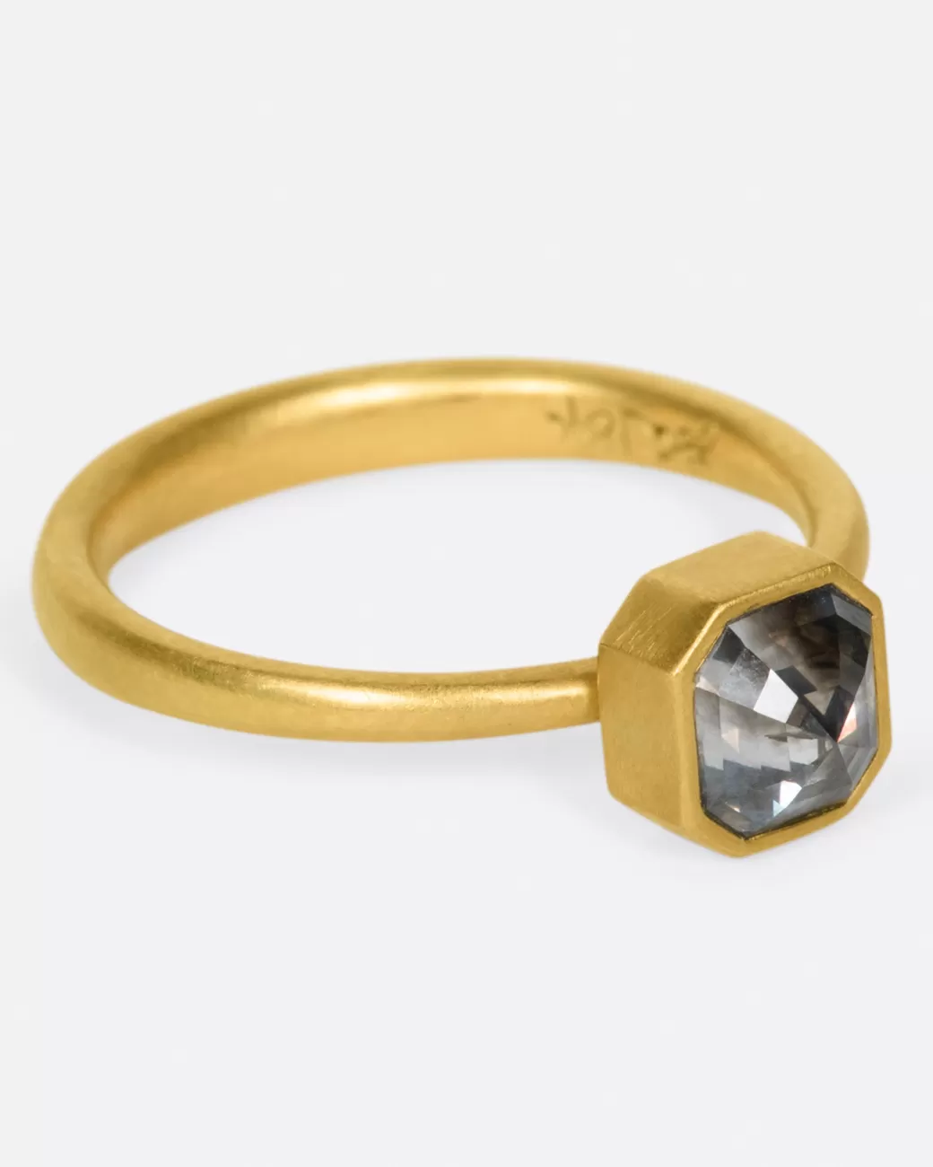Contemporary>LOLA BROOKS Smoky Octagonal Diamond Ring