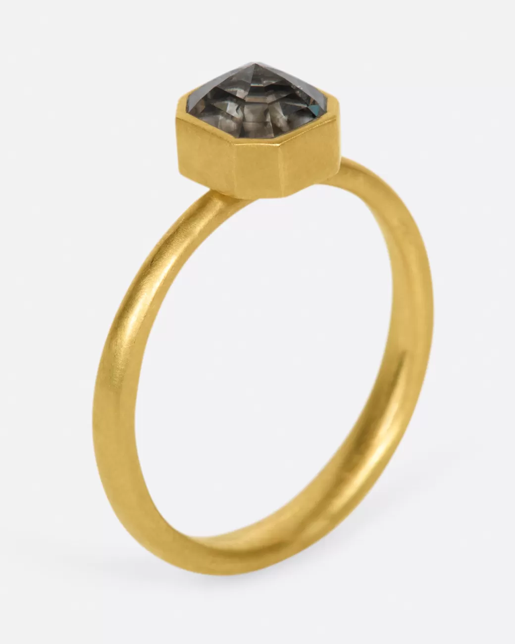 Contemporary>LOLA BROOKS Smoky Octagonal Diamond Ring