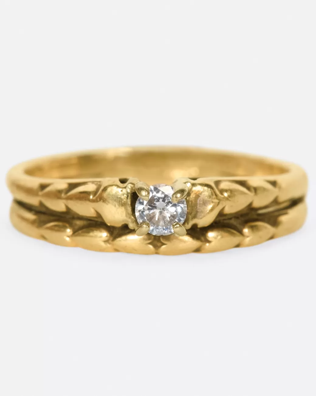 Vintage>Love Adorned Vintage Stacked Diamond Ring