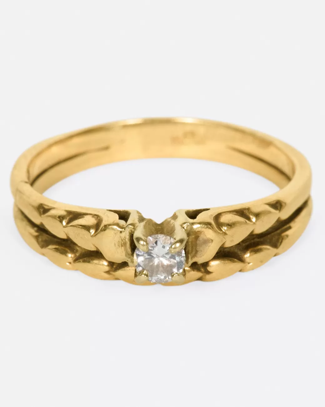 Vintage>Love Adorned Vintage Stacked Diamond Ring