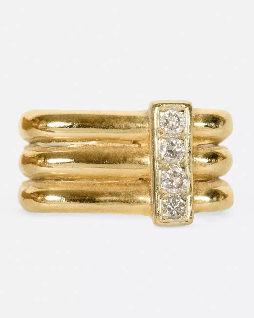 Vintage>VINTAGE Stacked Square Ring