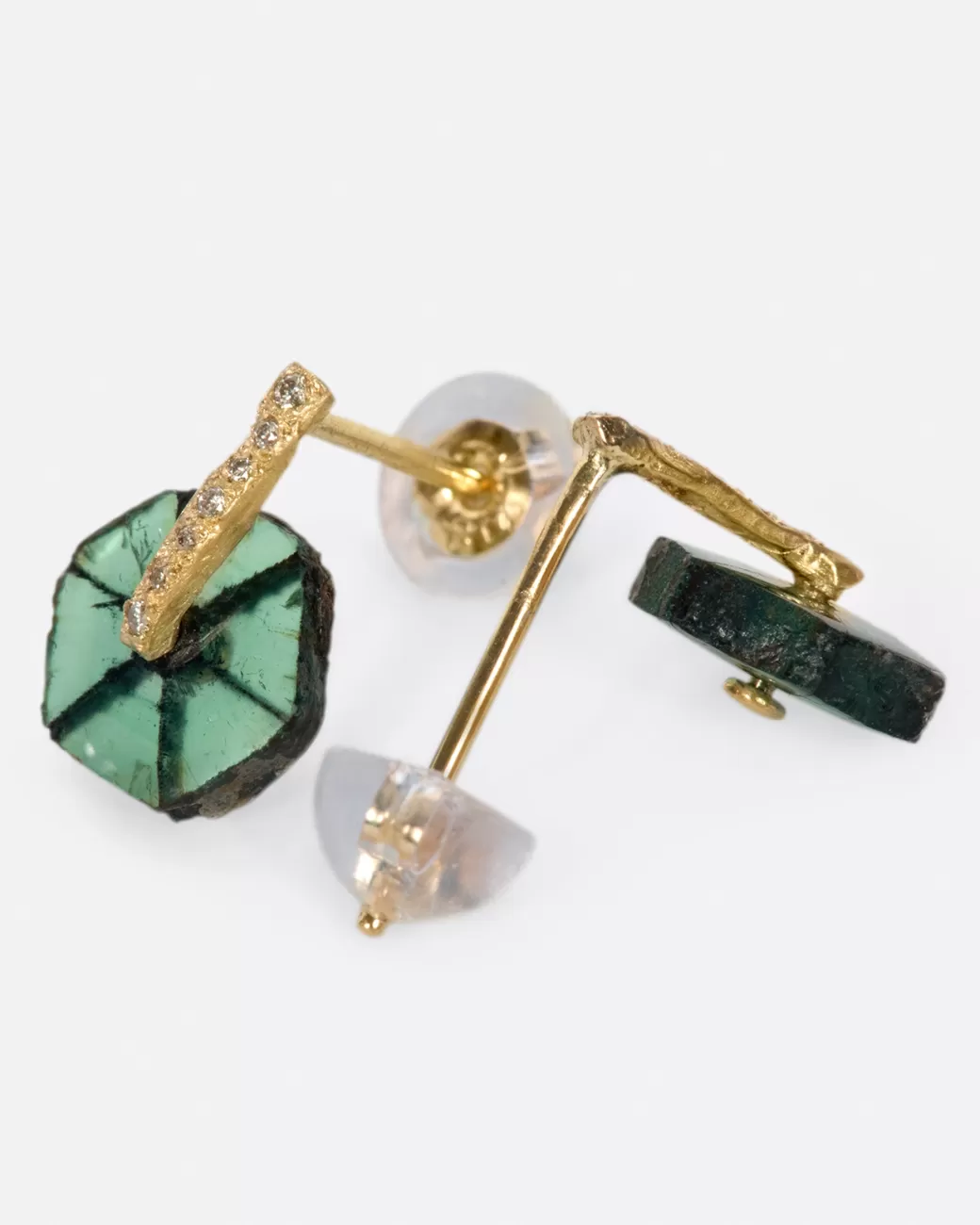 Contemporary>MONAKA Trapiche Emerald Earrings