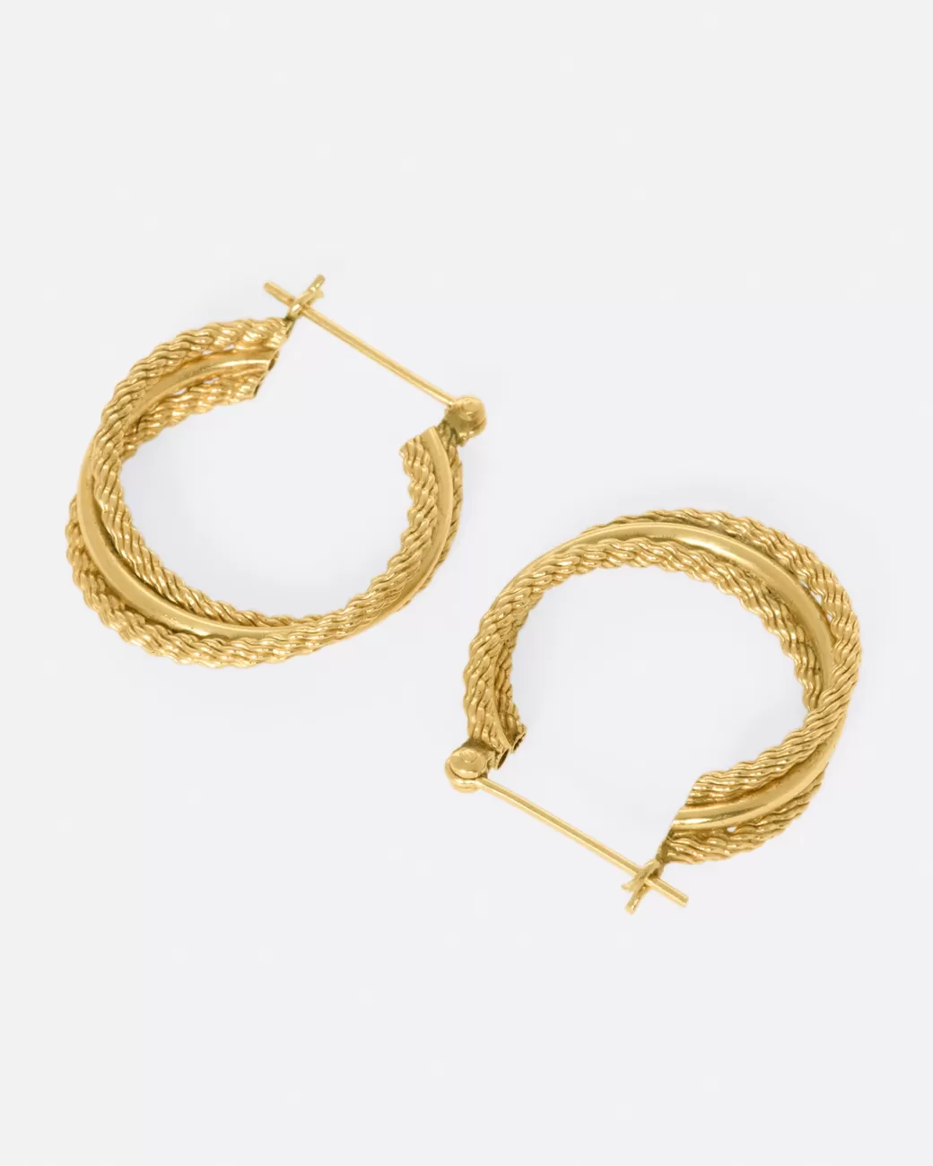 Vintage>Love Adorned Vintage Triple Strand Hoops