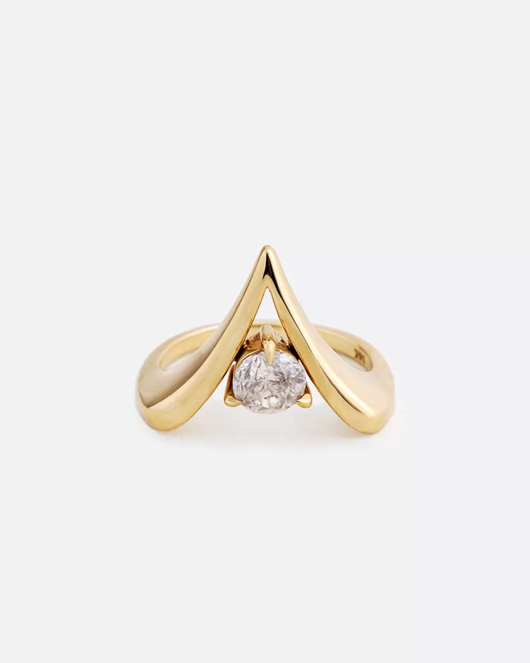 Engagement>MAGGI SIMPKINS V Shaped Ring With Diamond