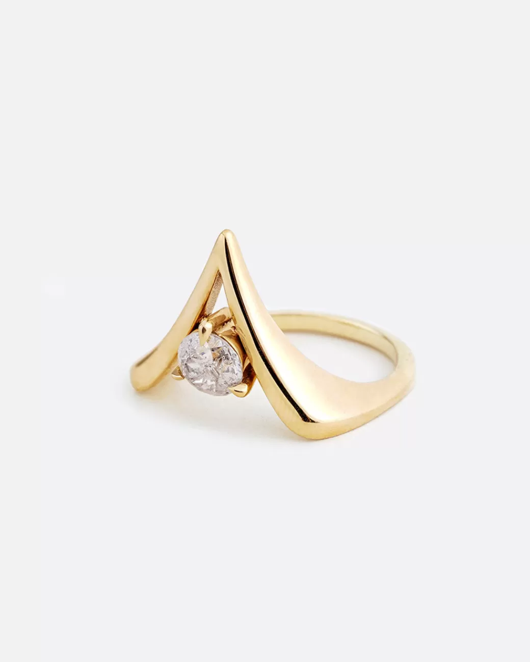 Engagement>MAGGI SIMPKINS V Shaped Ring With Diamond