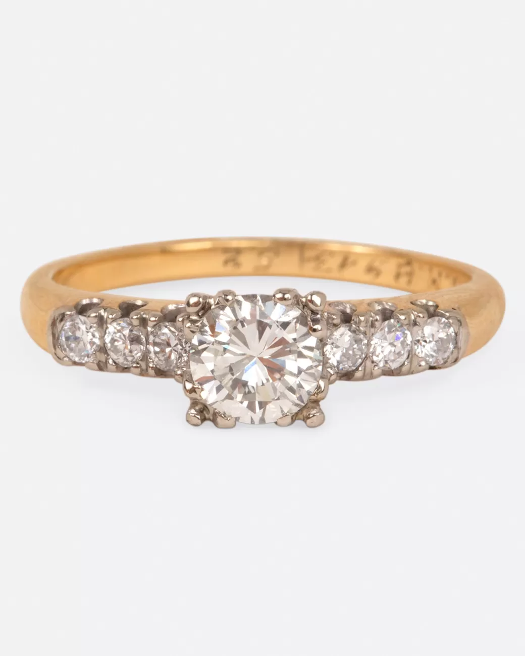 Vintage>Love Adorned Vintage Vintage Seven Diamond Engagement Ring
