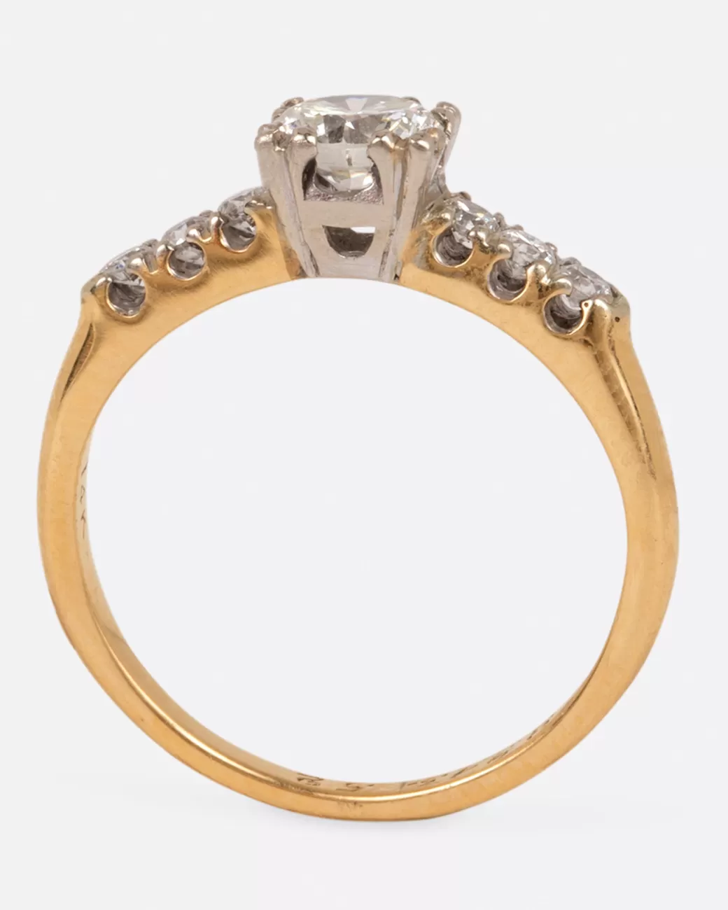 Vintage>Love Adorned Vintage Vintage Seven Diamond Engagement Ring